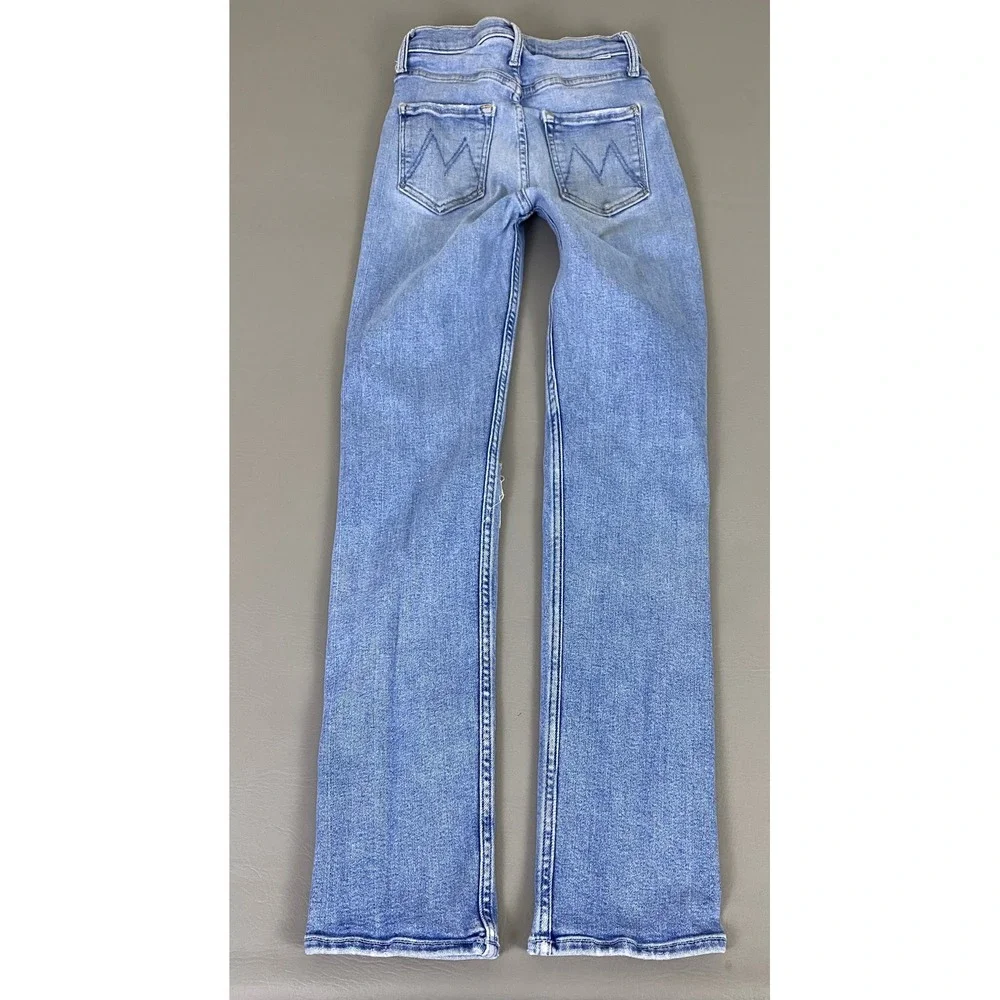 MOTHER High Waisted Rider Skimp Jeans Women's Size 25 Blue Distressed *Flaw Spot - Picture 15 of 16